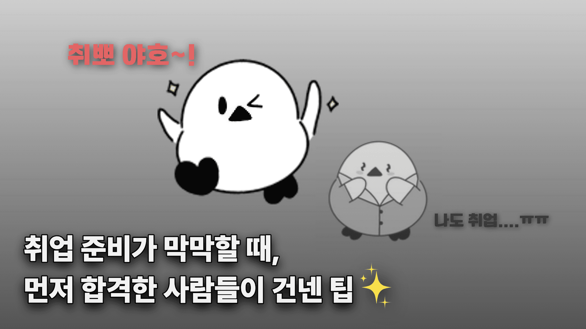 취업 준비가 막막할 때,
먼저 합격한 사람들이 건넨 팁✨